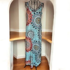 💖 Blue Mandala Maxi Dress 💖